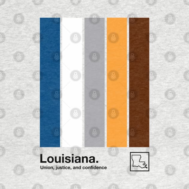 Louisiana // Original Minimalist Artwork Poster Design by DankFutura